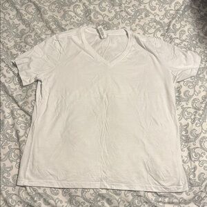 Bella Canvas White V-Neck Short Sleeve Tee